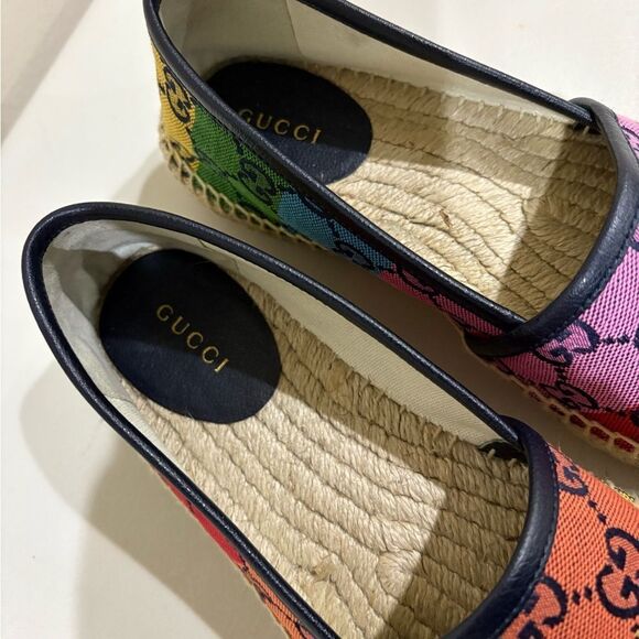 Gucci Multicolor Espadrilles Rainbow flats - Picture 4 of 11